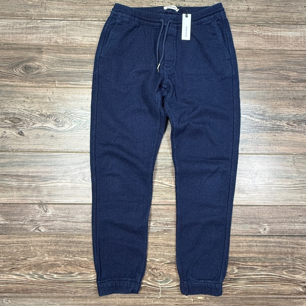 Taylor Stitch Mens Size XL The Apres Pant Navy Cotton Jogger NEW